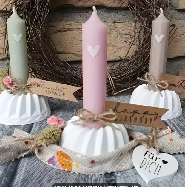 Keramik Gugelhupf Kerzenhalter